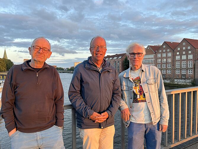 Die beiden Vorsitzenden und der Schatzmeister (von links:) Steffen Breyer, Wilfried Lietzau, Hans Crauel